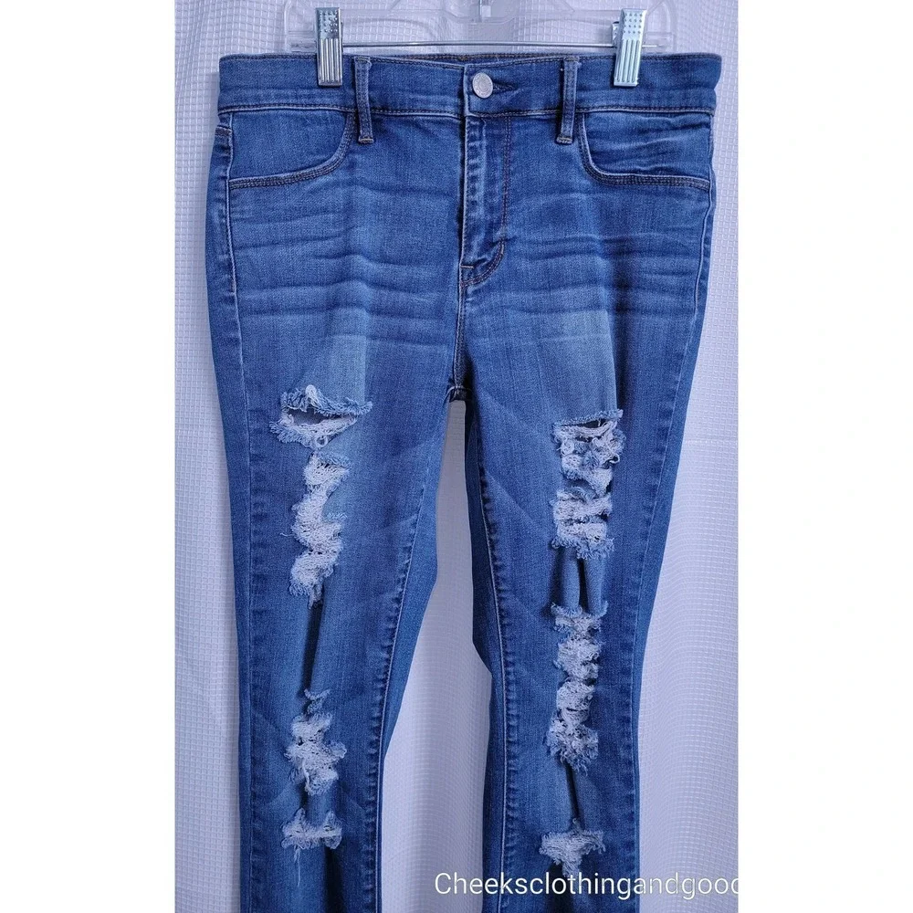 Pacsun Jegging Distressed Super Stretch Jeans Women's size 27 - Picture 3 of 9